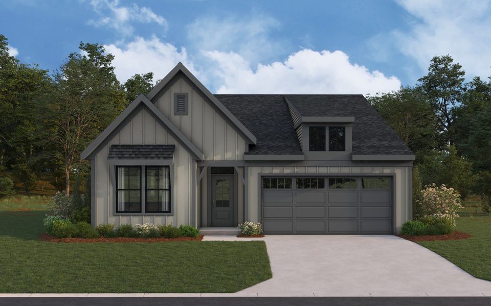 Representative exterior photo of a completed home built from the Amelia by Fischer Homes in Salt Grass at Ward Creek, Panama City Beach, FL (Image 26).