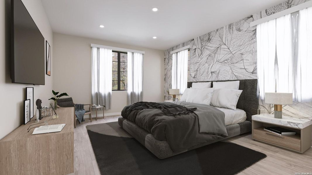 Furnished interior view inside a new home in , New Braunfels (Image 7).