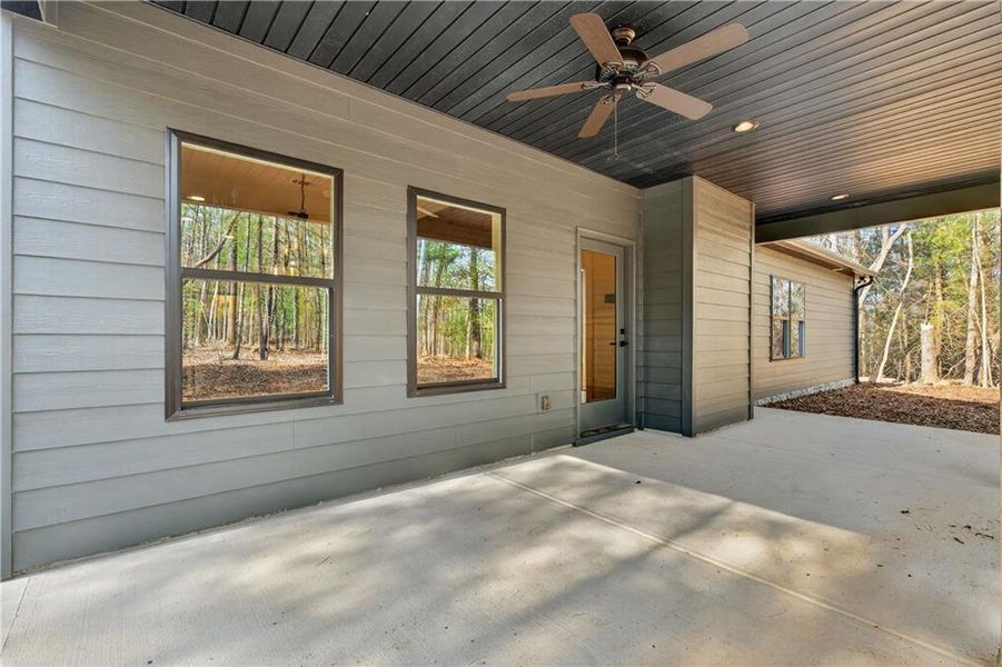 Exterior details and patio area of a home in , Ellijay (Image 4).