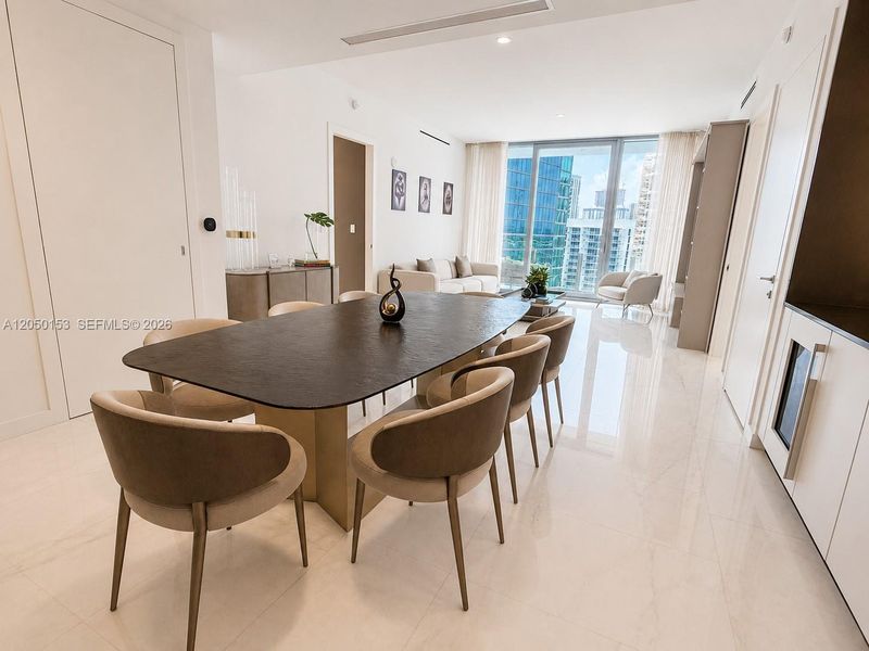 Furnished interior view inside a new home in , Miami (Image 36). Furnished interior view inside a new home in , Miami (Image 36).