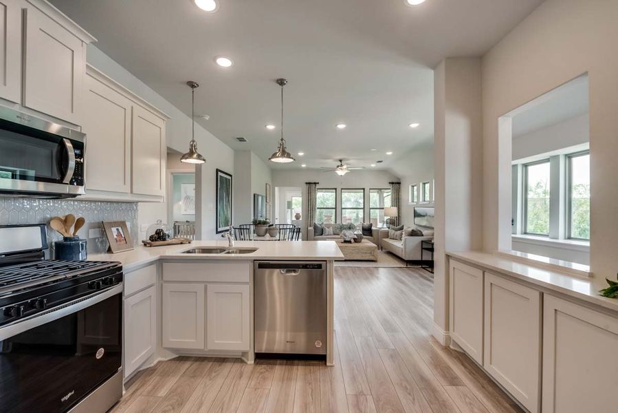 Representative furnished interior of a home built from the Melrose by Pacesetter Homes in Elevon, Lavon (Image 7).
