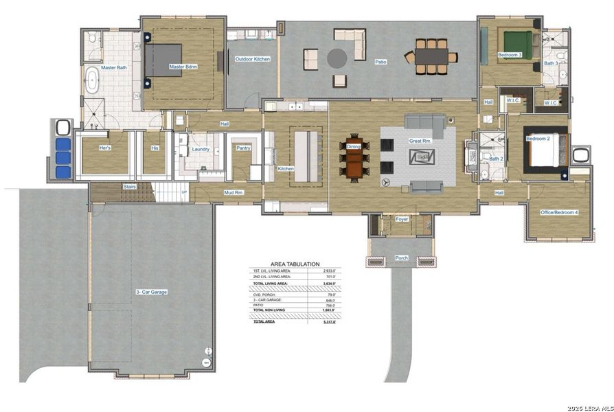 2D floor plan layout of this home in , Boerne, TX (Image 5).