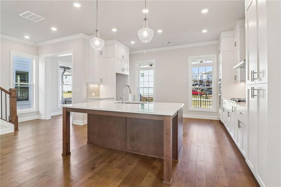 Furnished interior view inside a new home in Brackley Single Family, Cumming (Image 9). Furnished interior view inside a new home in Brackley Single Family, Cumming (Image 9).