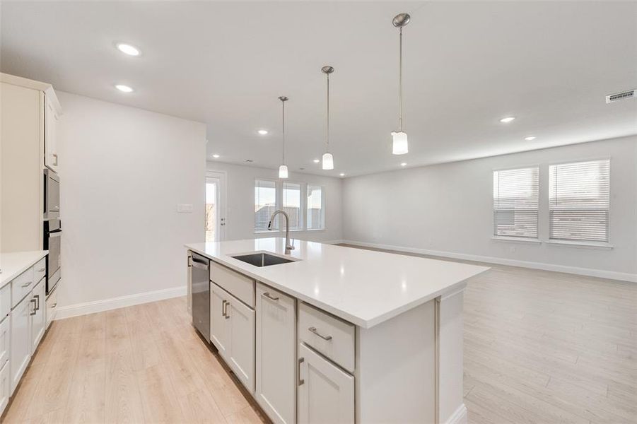 Furnished interior view inside a new home in Wildflower Ranch, Justin (Image 5).