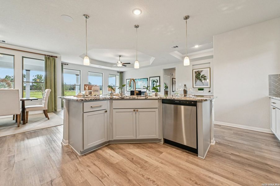 Furnished interior view inside a new home in Villas Las Flores, Floresville (Image 24).