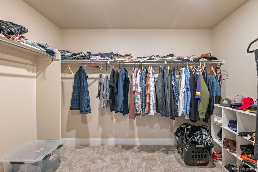 Primary walk-in closet