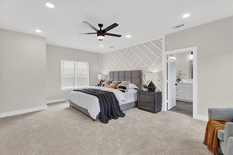 Furnished interior view inside a new home in , Dallas (Image 18).