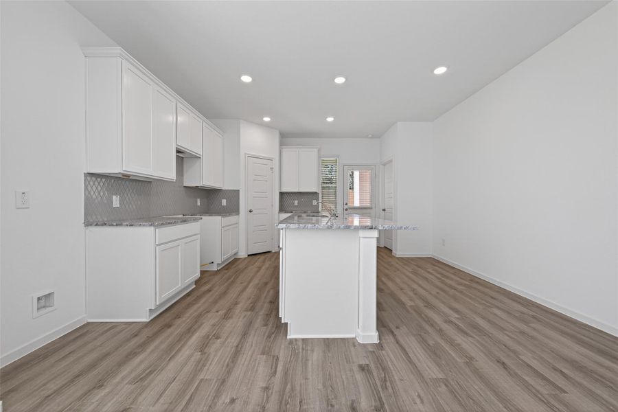 Furnished interior view inside a new home in Enclave at Willis, Willis (Image 7).