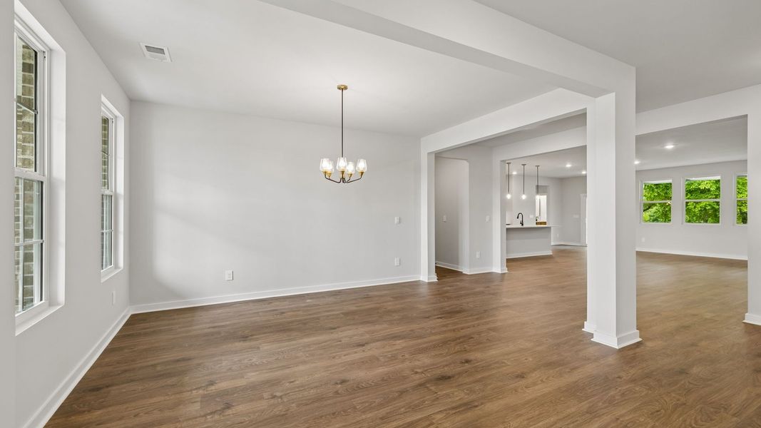 Representative unfurnished interior of a home built from the Holden by D.R. Horton in Harvest Point, Spring Hill (Image 26).