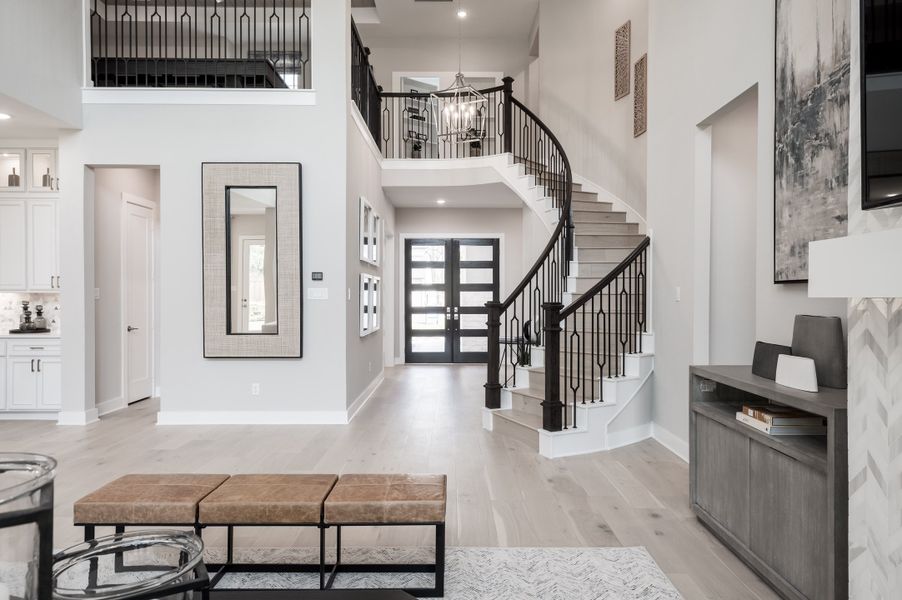 Representative furnished interior of a home built from the Snyder by Tri Pointe Homes in Harvest Green, Richmond (Image 56).