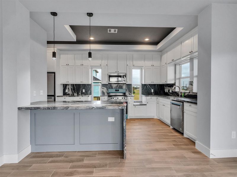 Furnished interior view inside a new home in , Galveston (Image 9).