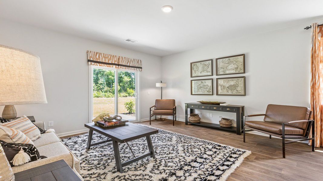 Furnished interior view inside a new home in Carolina Groves, Moncks Corner (Image 14). Furnished interior view inside a new home in Carolina Groves, Moncks Corner (Image 14).
