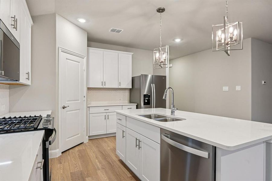 Furnished interior view inside a new home in Lakehaven - Signature Series, Farmersville (Image 13).