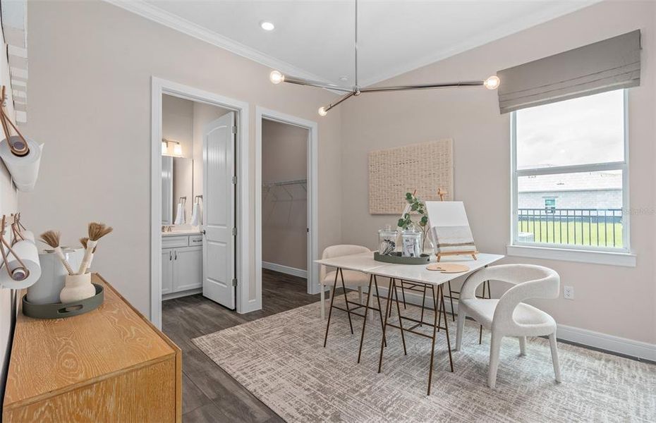 Furnished interior view inside a new home in Del Webb Oasis, Winter Garden (Image 26).