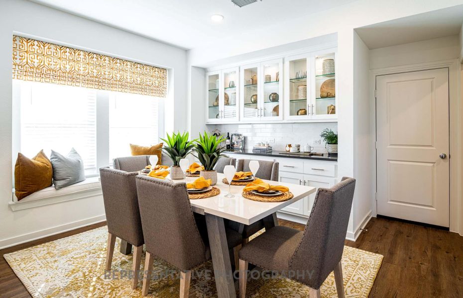 Furnished interior view inside a new home in Meridiana: 40ft. lots, Manvel (Image 11).