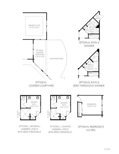 2D floor plan layout of this home in The Courtyards at Stewarts Creek, Smyrna, TN (Image 17).