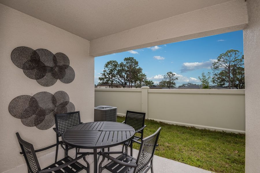 Exterior details and patio area of a home in Pasadena Woods, Dade City (Image 3). Exterior details and patio area of a home in Pasadena Woods, Dade City (Image 3).