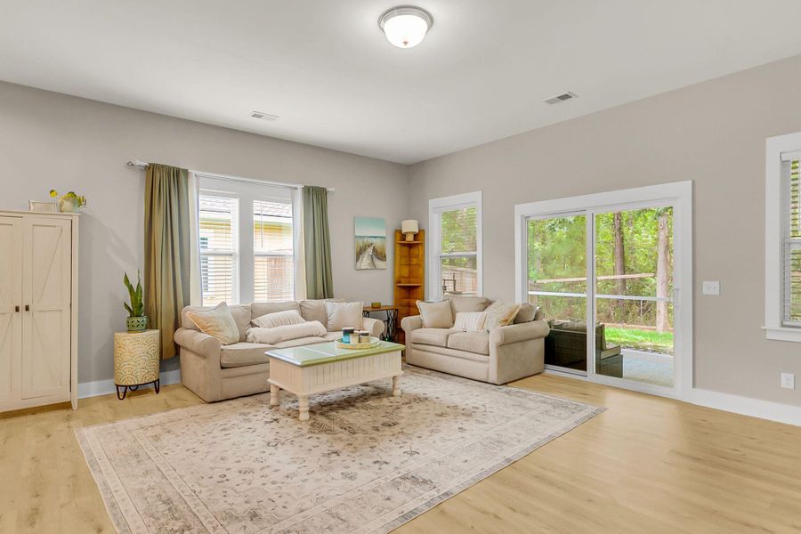 Furnished interior view inside a new home in , Huger (Image 8). Furnished interior view inside a new home in , Huger (Image 8).