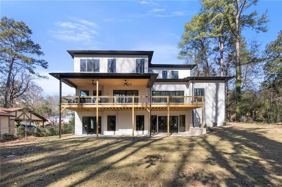 Exterior details and patio area of a home in , Sandy Springs (Image 3). Exterior details and patio area of a home in , Sandy Springs (Image 3).