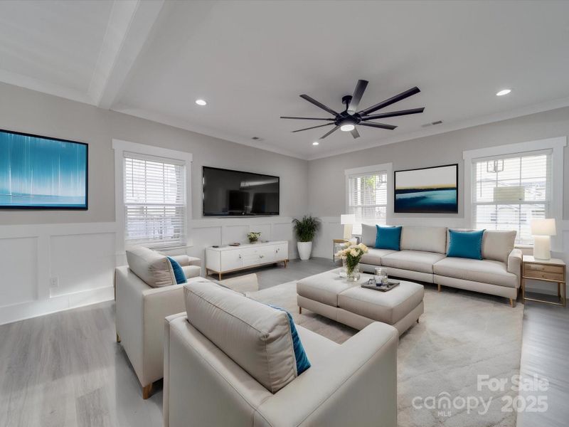 Furnished interior view inside a new home in , Charlotte (Image 2).