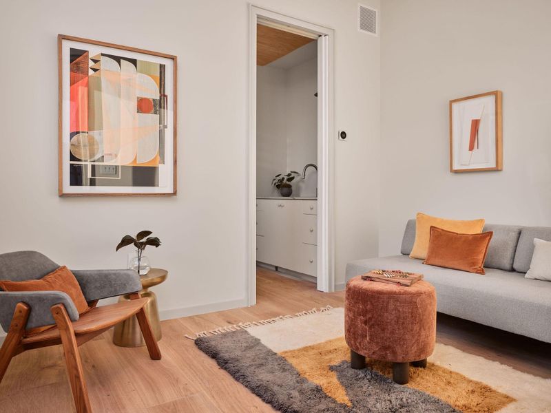 Furnished interior view inside a new home in , Austin (Image 31).