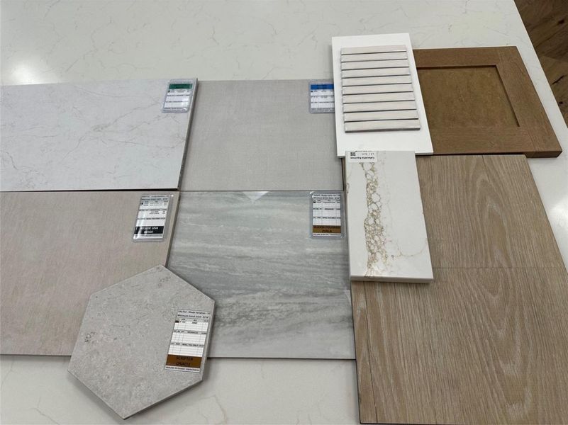 Sample of building materials used in homes in Goodnight Ranch, Austin (Image 6). Sample of building materials used in homes in Goodnight Ranch, Austin (Image 6).