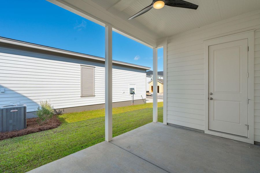 Exterior details and patio area of a home in Nexton, Summerville (Image 3). Exterior details and patio area of a home in Nexton, Summerville (Image 3).