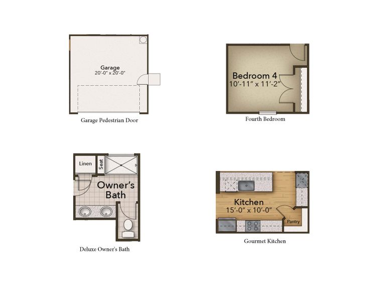 2D floor plan layout for the The Maple by Chesapeake Homes in Highgate, Clayton, NC (Image 7). 2D floor plan layout for the The Maple by Chesapeake Homes in Highgate, Clayton, NC (Image 7).