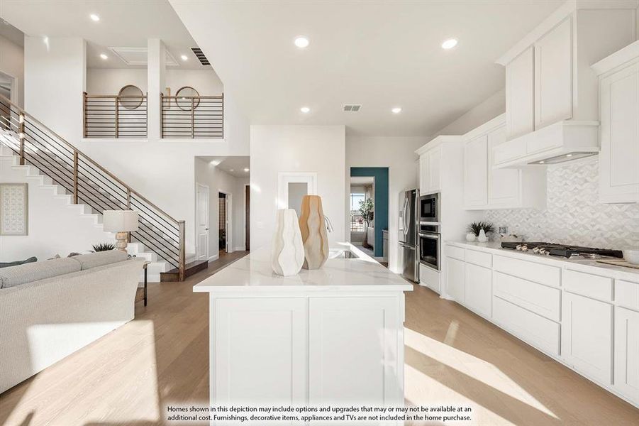 Furnished interior view inside a new home in ArrowBrooke, Aubrey (Image 30).
