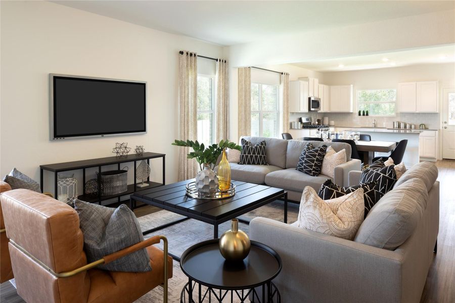 Furnished interior view inside a new home in Meadowlark Preserve: Claremont Collection, Pflugerville (Image 12).