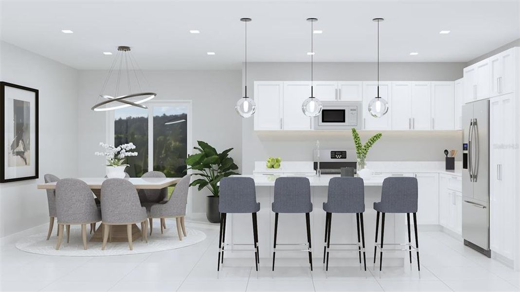 Furnished interior view inside a new home in , Sebring (Image 9).