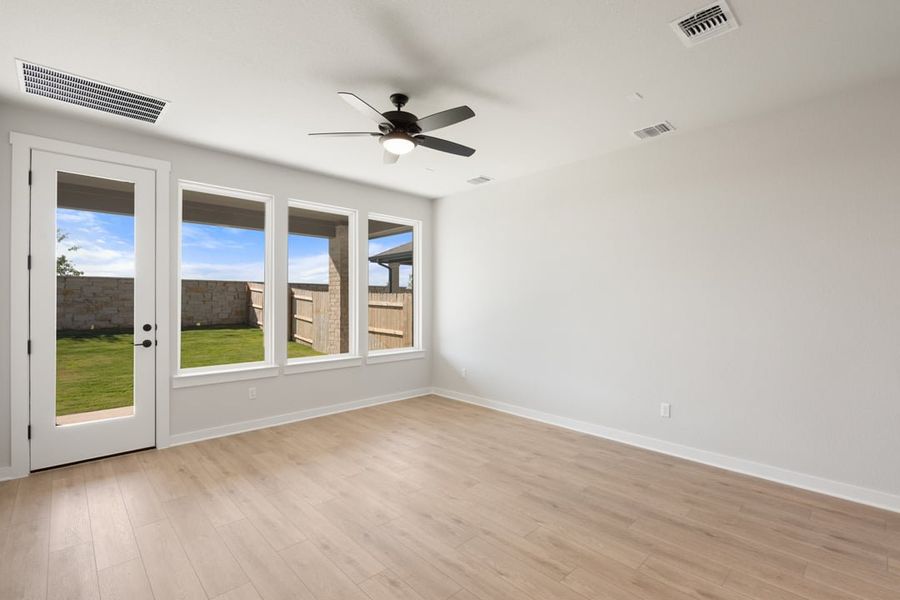 Spacious, unfurnished interior of a new home in Flora, Hutto (Image 27). Spacious, unfurnished interior of a new home in Flora, Hutto (Image 27).