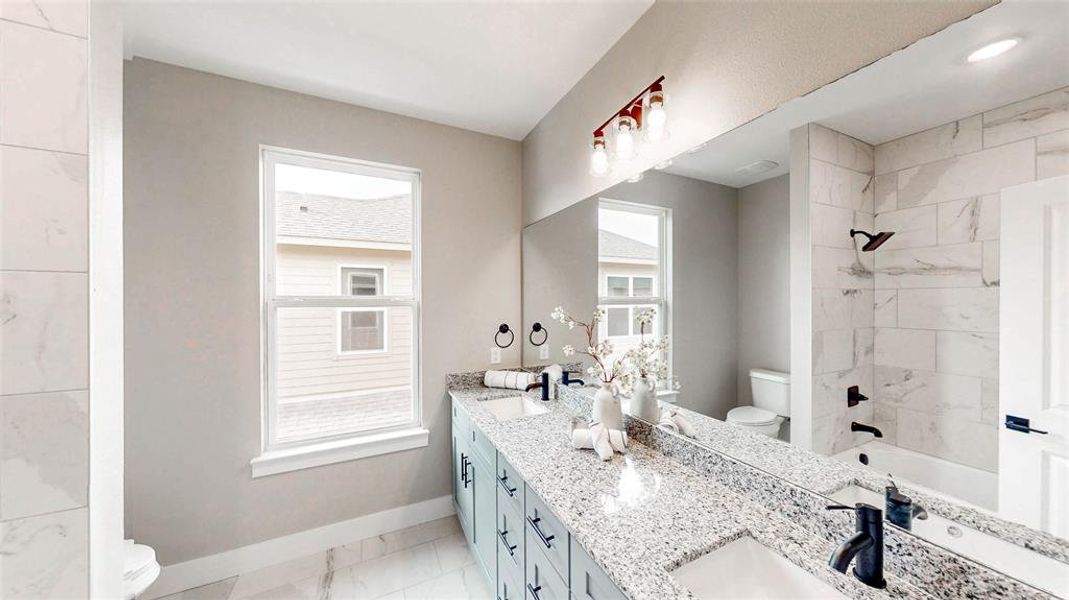 Furnished interior view inside a new home in , Denton (Image 30).