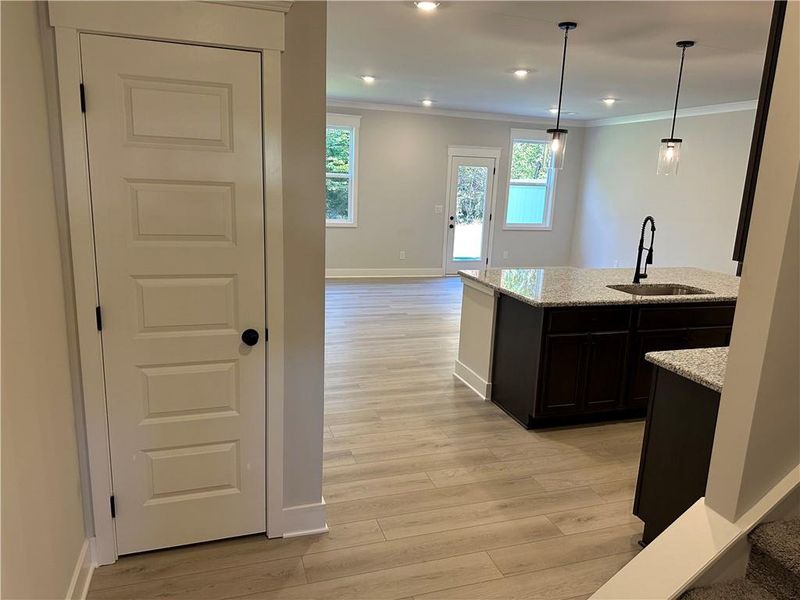 Furnished interior view inside a new home in Millstone at Mundy Mill, Gainesville (Image 11). Furnished interior view inside a new home in Millstone at Mundy Mill, Gainesville (Image 11).