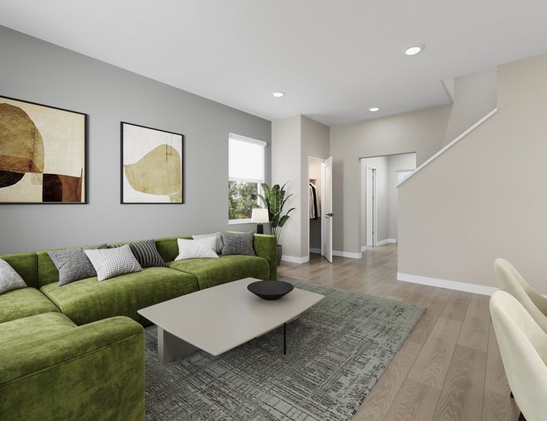 Furnished interior view inside a new home in Lake Bluff, Greeley (Image 10).