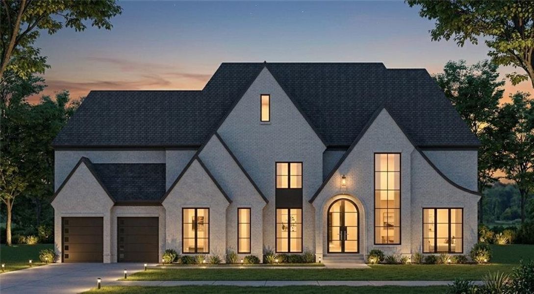 Front exterior of a new home in , Marietta, GA, highlighting curb appeal (Image 1). Front exterior of a new home in , Marietta, GA, highlighting curb appeal (Image 1).