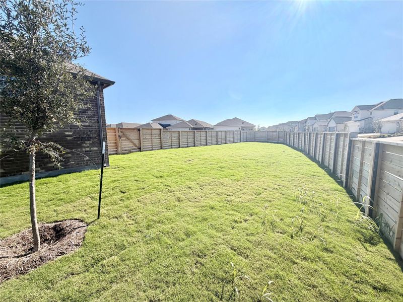 View of fenced backyard View of fenced backyard