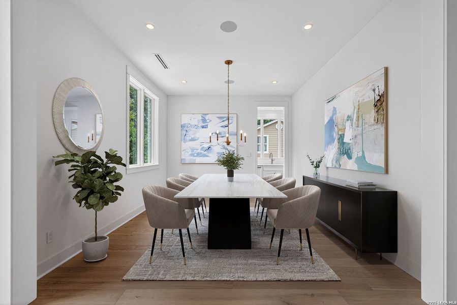 Furnished interior view inside a new home in , Alamo Heights (Image 8).
