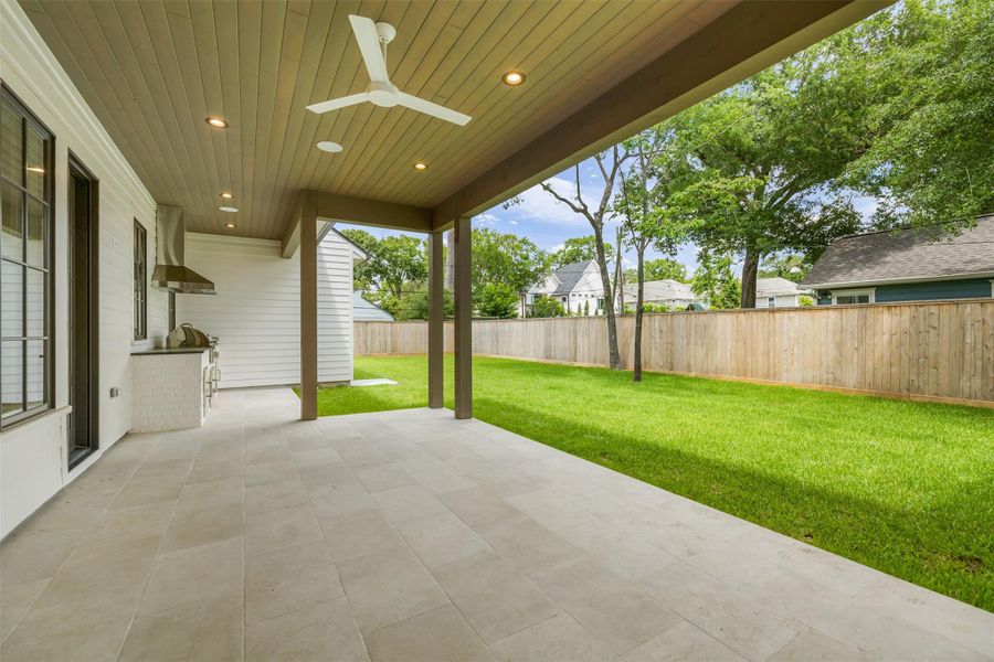 Exterior details and patio area of a home in , Houston (Image 3).