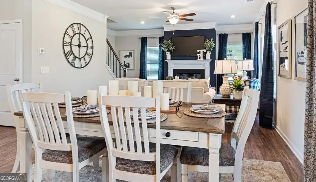 Furnished interior view inside a new home in Bryson Farms, Byron (Image 33).