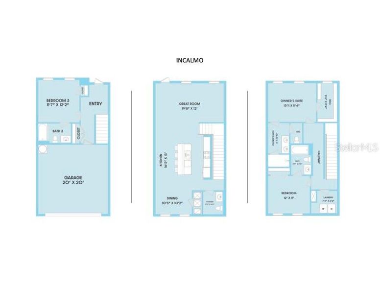 2D floor plan layout of this home in , St. Petersburg, FL (Image 5).