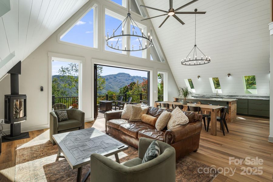 Furnished interior view inside a new home in , Seven Devils (Image 33).