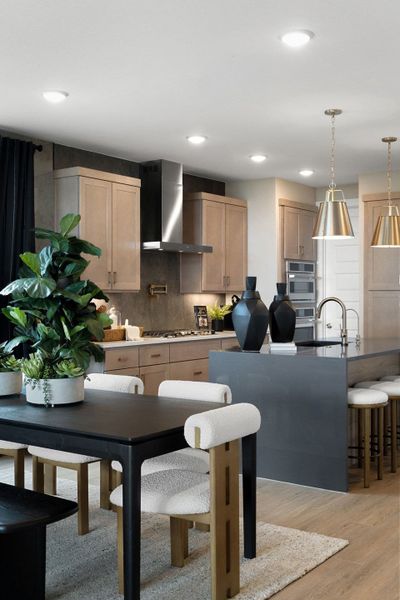 Furnished interior view inside a new home in Heritage, Dripping Springs (Image 31).