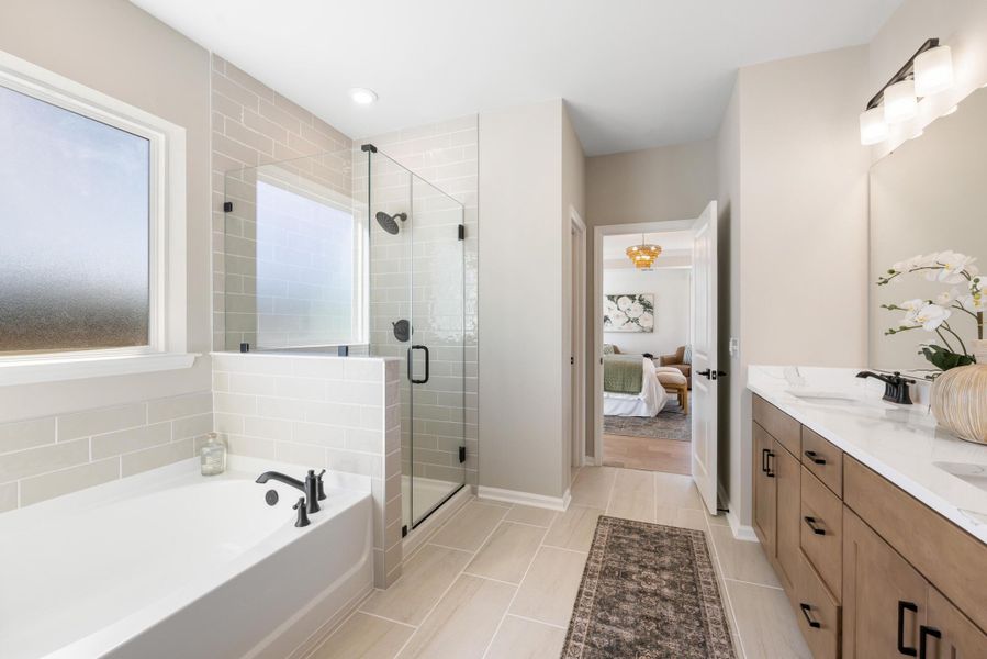 Furnished interior view inside a new home in The Oaks, Goose Creek (Image 25).