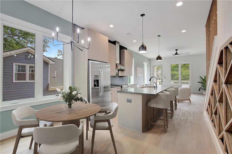 Furnished interior view inside a new home in , Atlanta (Image 39).