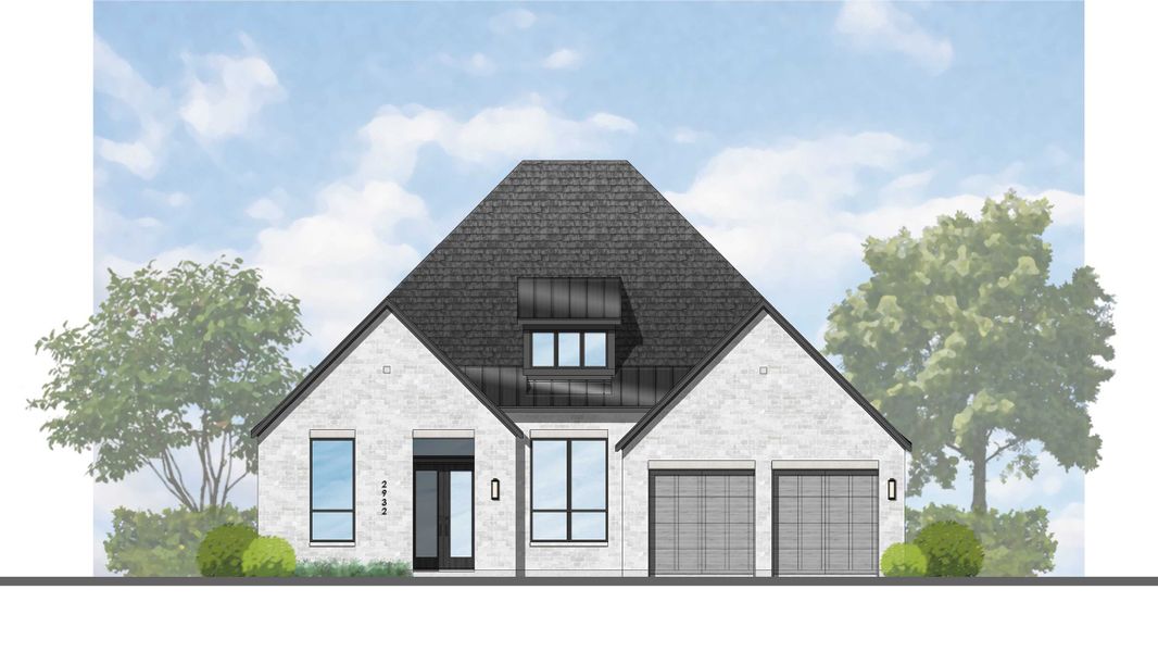 Representative rendering of the exterior for the 215 Plan by Highland Homes (Image 3). Representative rendering of the exterior for the 215 Plan by Highland Homes (Image 3).