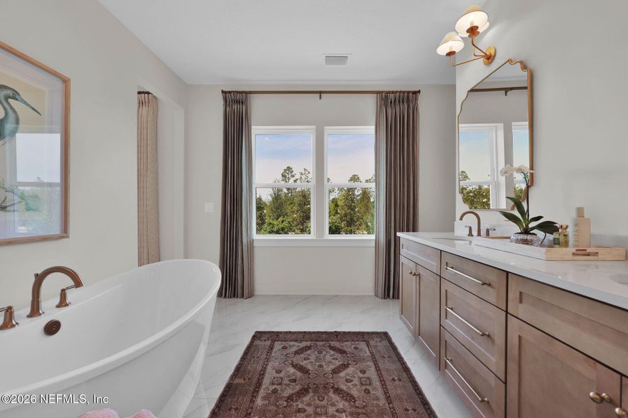 Furnished interior view inside a new home in Mariposa at EverRange 40' Series, Jacksonville (Image 44).