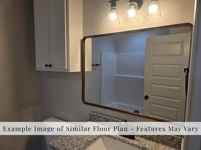 Bathroom featuring vanity