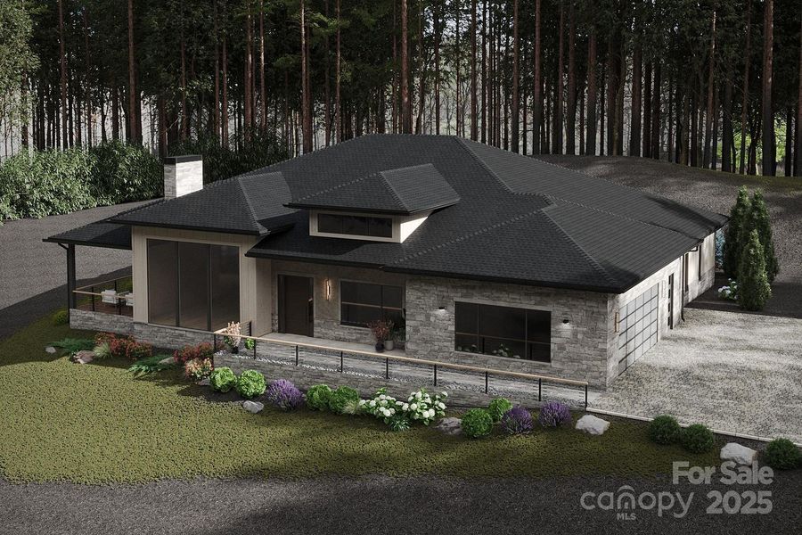 Front exterior of a new home in , Arden, NC, highlighting curb appeal (Image 19).