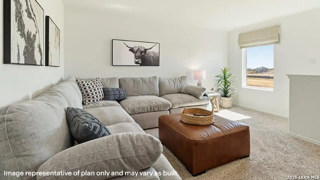 Furnished interior view inside a new home in Sereno Springs, Converse (Image 3).